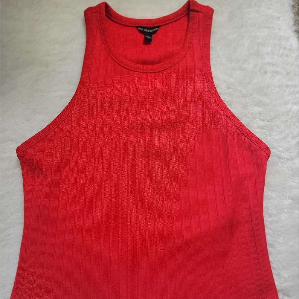 GUESS PENNY TANK TOP- RED/SMALL  NWOT